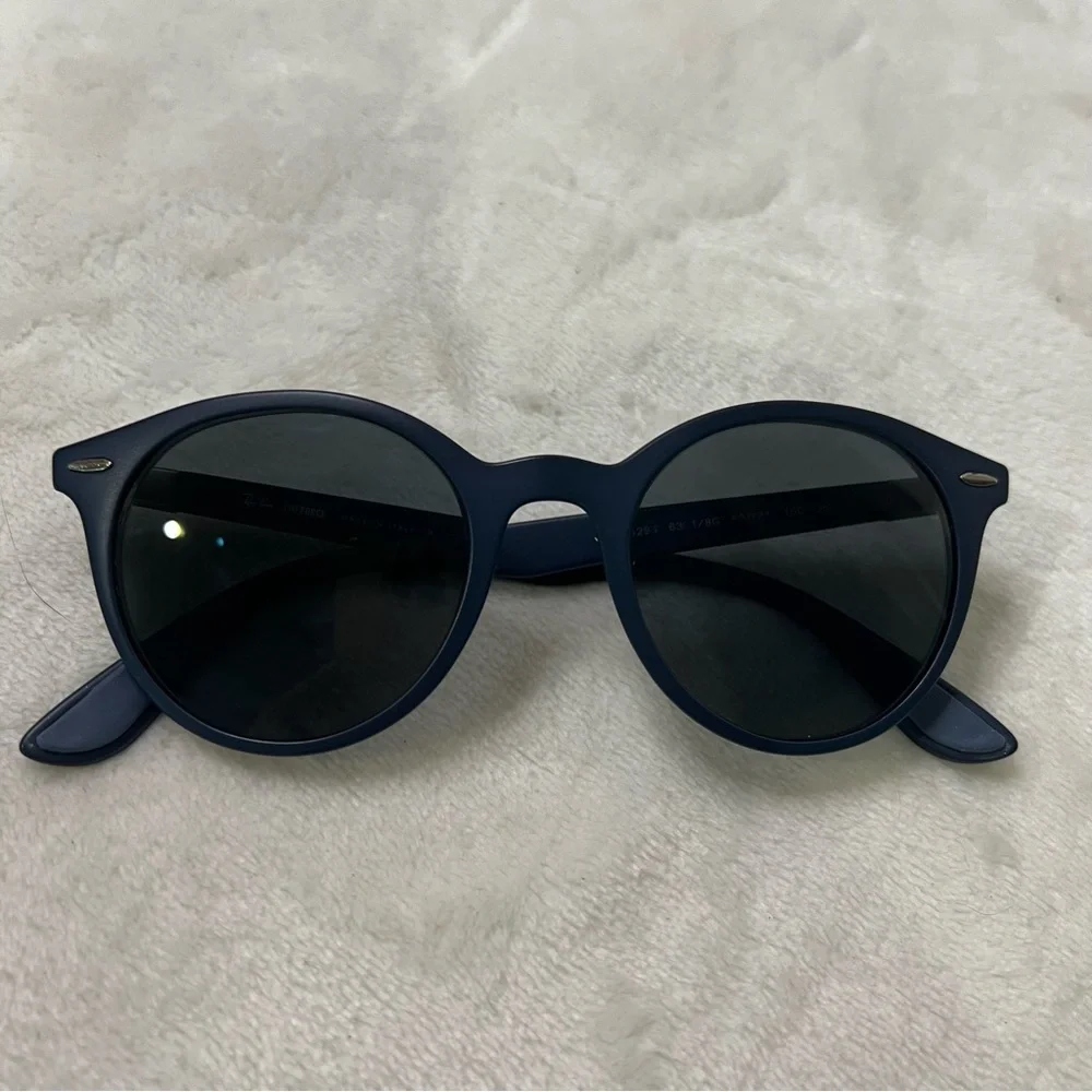 Ray-Ban Liteforce Navy‎ Blue RB4296 Unisex Round RX Sunglasses 50/21/150